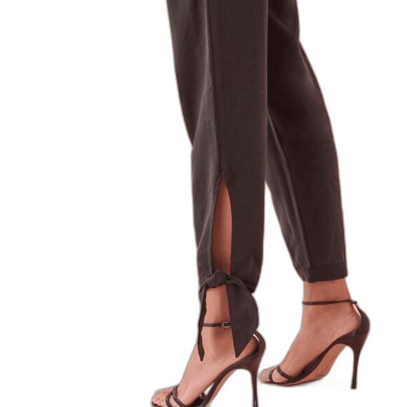 NWT Reformation Avalon Pant Size 6 Black Tencel Flowy Comfortable Romantic - Picture 12 of 15